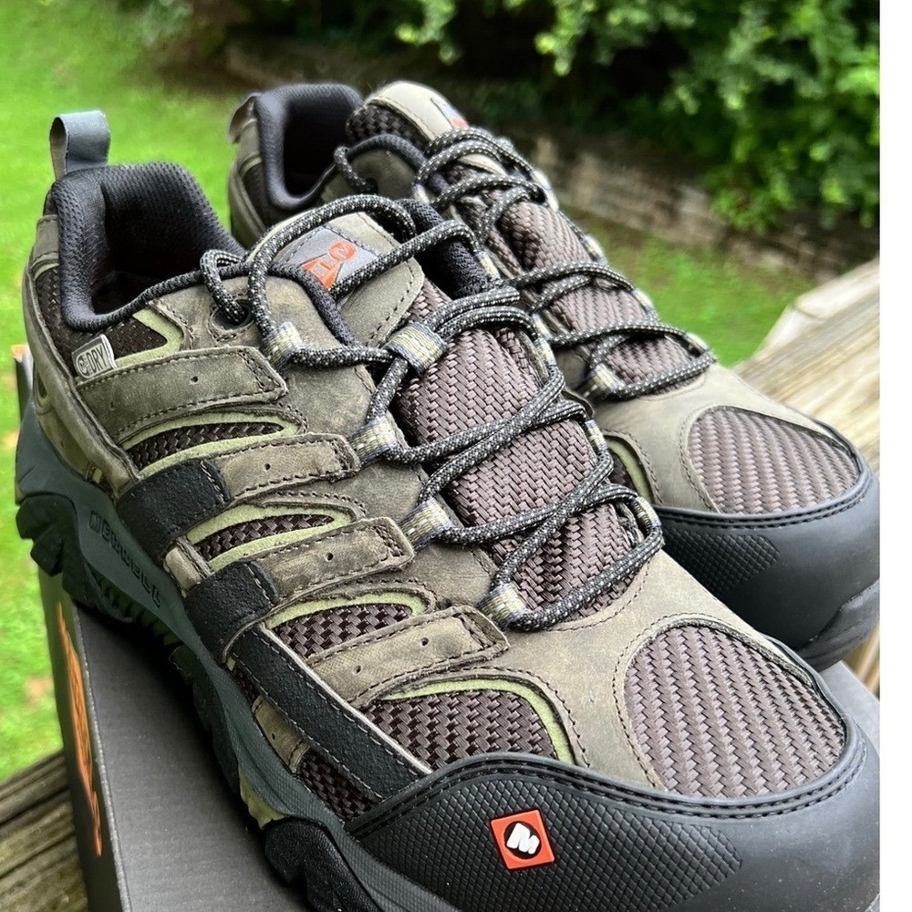 Merrell Moab 2 Vent WP CT 10 Pewter Composite Toe Hiking Work Shoes Gorpcore
